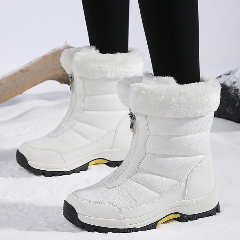Women Boots Winter Luxury Platform Waterproof Snow Boots Fur Warm Non-slip Thicken Mountaineering Outdoor Travel Shoes Plus Size
