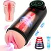 Sex Toys Automatic Male Masturbator - Adult Toys Penis Pump 4 Sucking, Vibration and Thrust Modes Pocket Pussy Vagina Male Stroker