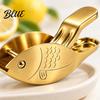 Lightweight Squeezer for Travel 2Pcs Fish Shape Lemon Squeezer Stainless Steel Manual Citrus Juicer Portable Hand Press Limes Oranges Cocktails,