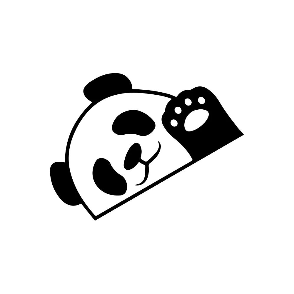 Funny Cute Panda Sticker Car Body Side Decor Decal Motorcycle Vinyl Waterproof Decoration Cover Auto DIY Para Tuning Accessories
