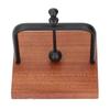 Table Napkin Holder with Lifting Ball Solid Wood Base Metal Rack Napkin Dispenser for Home Restaurant Coffee Shop Black