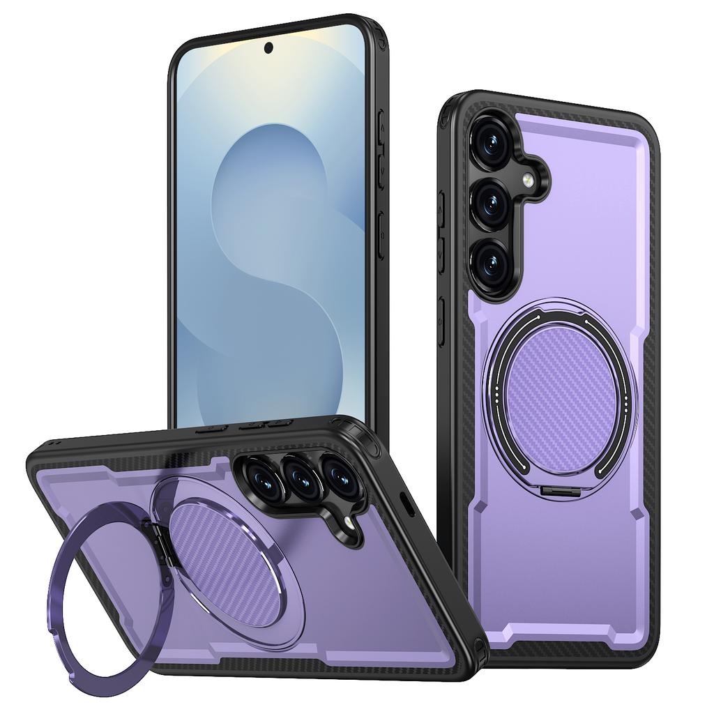 For Samsung Galaxy S25/Galaxy S24 Case Compatible with MagSafe TPU+PC Kickstand Phone Cover