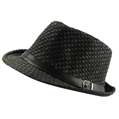 Eén Beperking CP412 Stijlvolle Zachte Fedora Hoed voor Zon en (Zwart) - Bescherming, Buiten, Reizen, Heren, Dames
