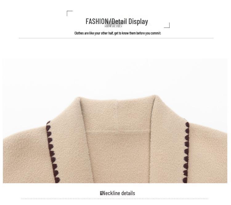2026 Spring Cardigan Sweater Jacket for Middle-aged Women - Short Style for 40s & 50s, Perfect for Autumn and Winter