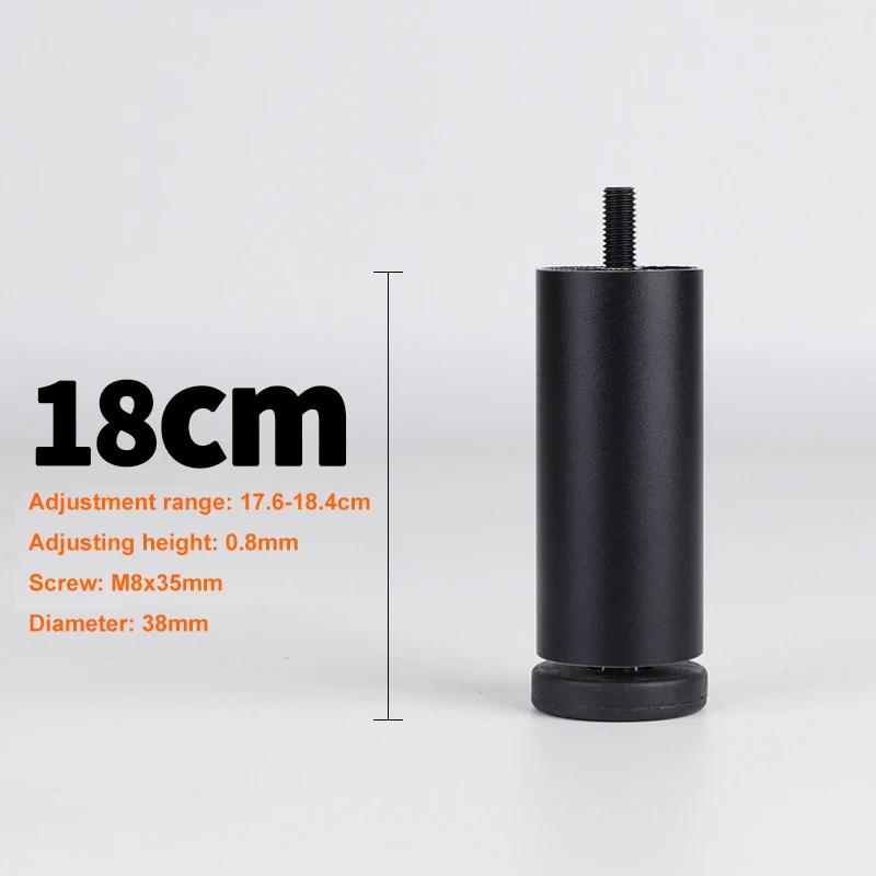 4 Stück verstellbare Möbelfüße M8 Aluminiumlegierung Tischbeine für TV-Schrank, Kleiderschrank, erhöhte Kühl-, Waschmaschinenfüße