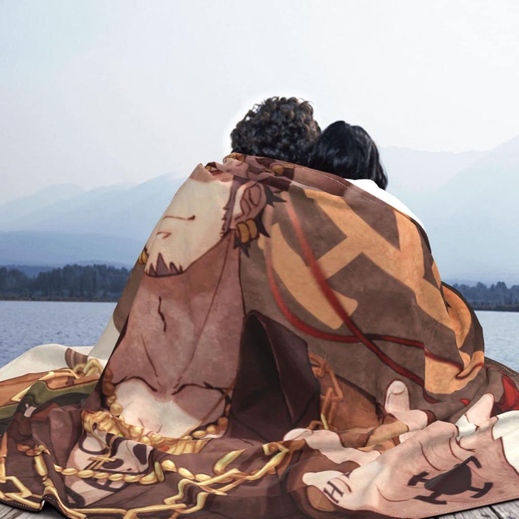 Trafalgar Law Fluffy and Stylish Flannel Warm and Blanket, Blanket, All-Season Washable, Cute, 80"x60"