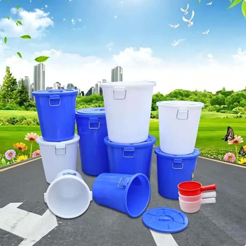 SPSR Large Thick Plastic Bucket with Lid