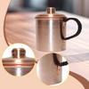 Handmade Copper Tea Cup Water Wide Mouth Portable Drinkware with Lid