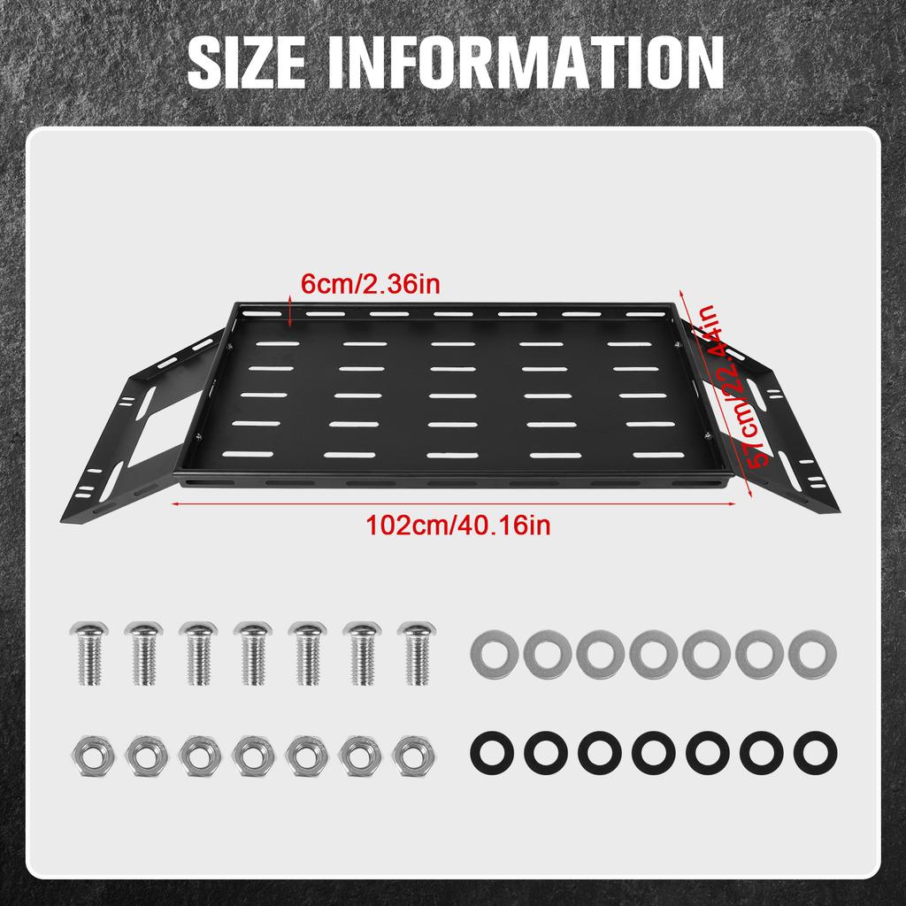 Coș Interior pentru Depozitarea Bagajelor în Portbagajul din Spate pentru Modelul cu Patru Uși Hardtop Jeep Wrangler JK/JL Anii 2007-2025 Suport/Raft pentru Bagaje