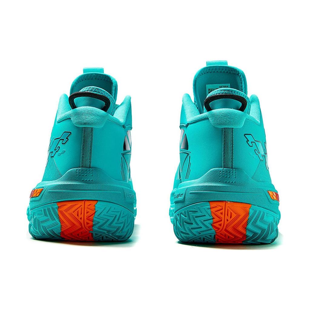 Li Ning Green Demon Mid Top Basketball Shoes Men's Ice Porcelain Green ABFT035-6