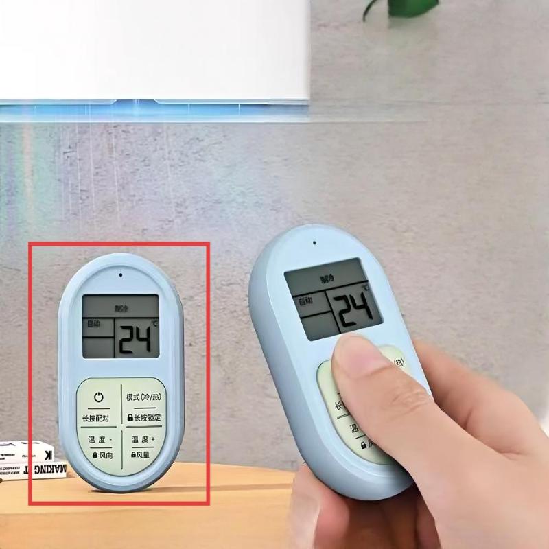 Universelle Klimaanlagen-Fernbedienung Mini Tragbar Leuchtende Tasten LCD-Anzeige Geeignet für Zuhause Hotel Reisegebrauch