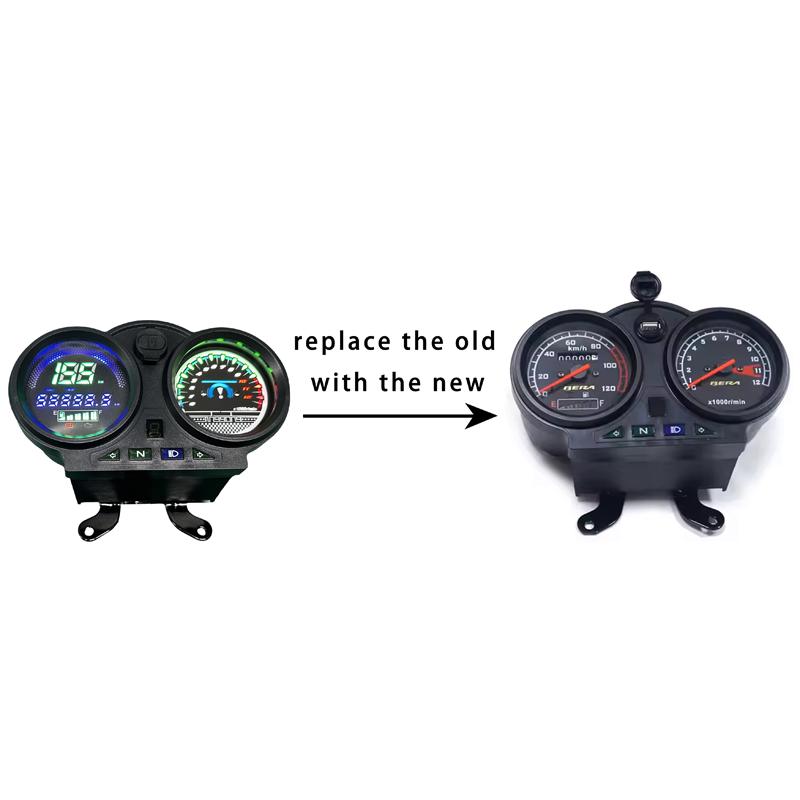 Original Motorcycle Accessories Gauge Cluster Digital Tachometer Dashboard Mileage Meter Speedometer for Bera SBR 150 SBR150