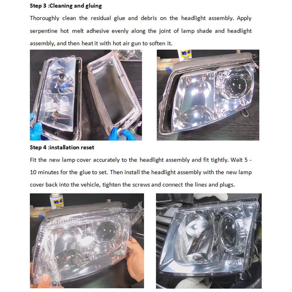 For Benz GLC W253 GLC200 GLC260 GLC300 2016 2017 2018 2019 Car Headlight Headlamp Clear Lens Auto Shell Cover