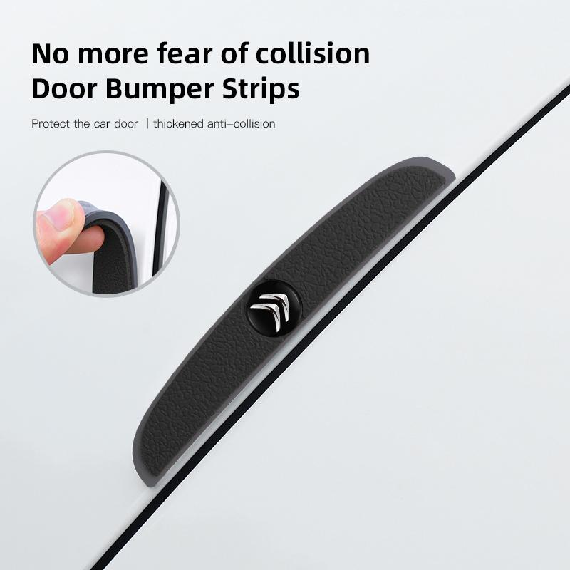 DBGO4 4Pcs Rubber Anti Collision Strip Car Door Rearview Mirror Protector Stickers For Citroen Jumpy Cross C1 2CV DS5 RD3 Picasso Saxo