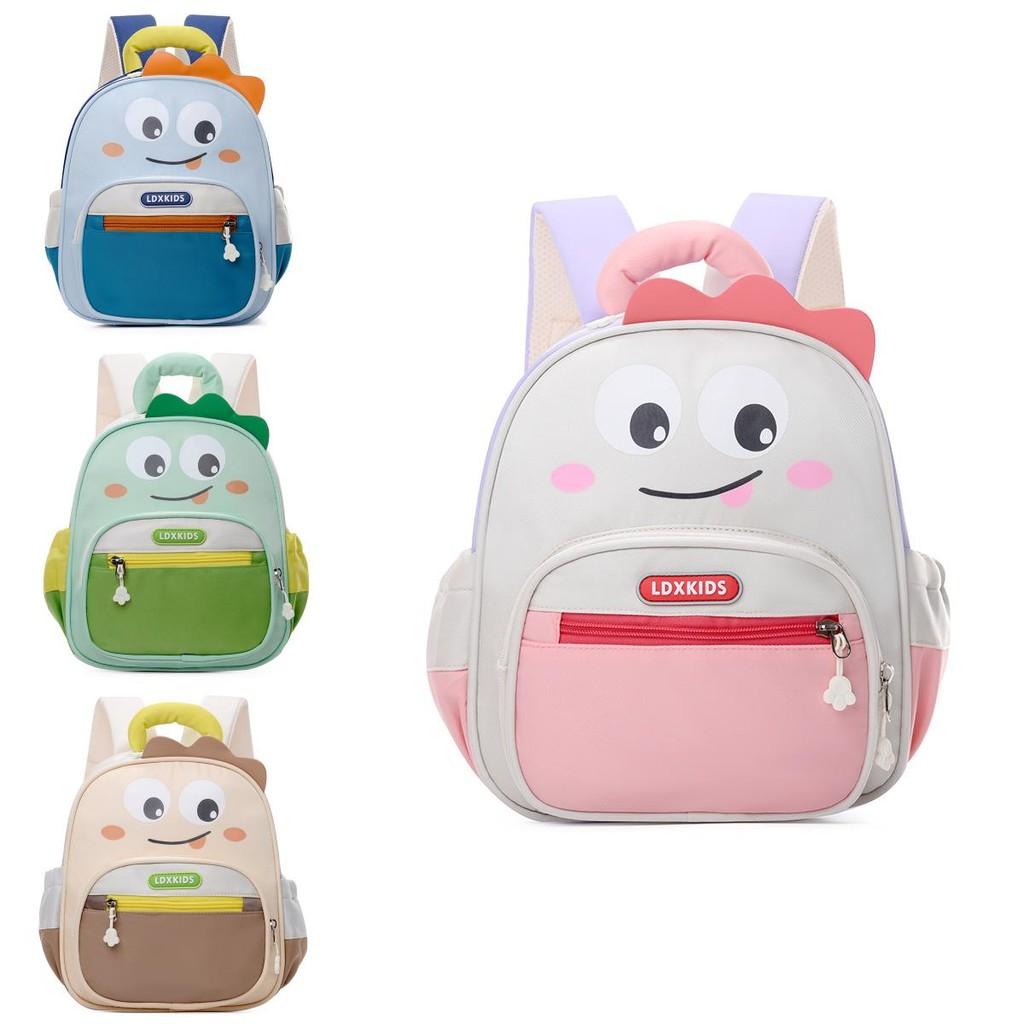 Childrens Cute Backpack Cartoon Design Unisex Student School Bag Waterproof Kids