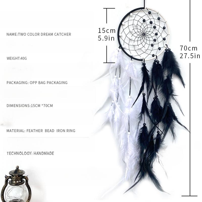 Home Decoration Indian Dreamcatcher Room Wall Decoration Simple Wind Two-color Dreamcatcher Home Decoration Hanging Decoration Dreamcatcher Hanging