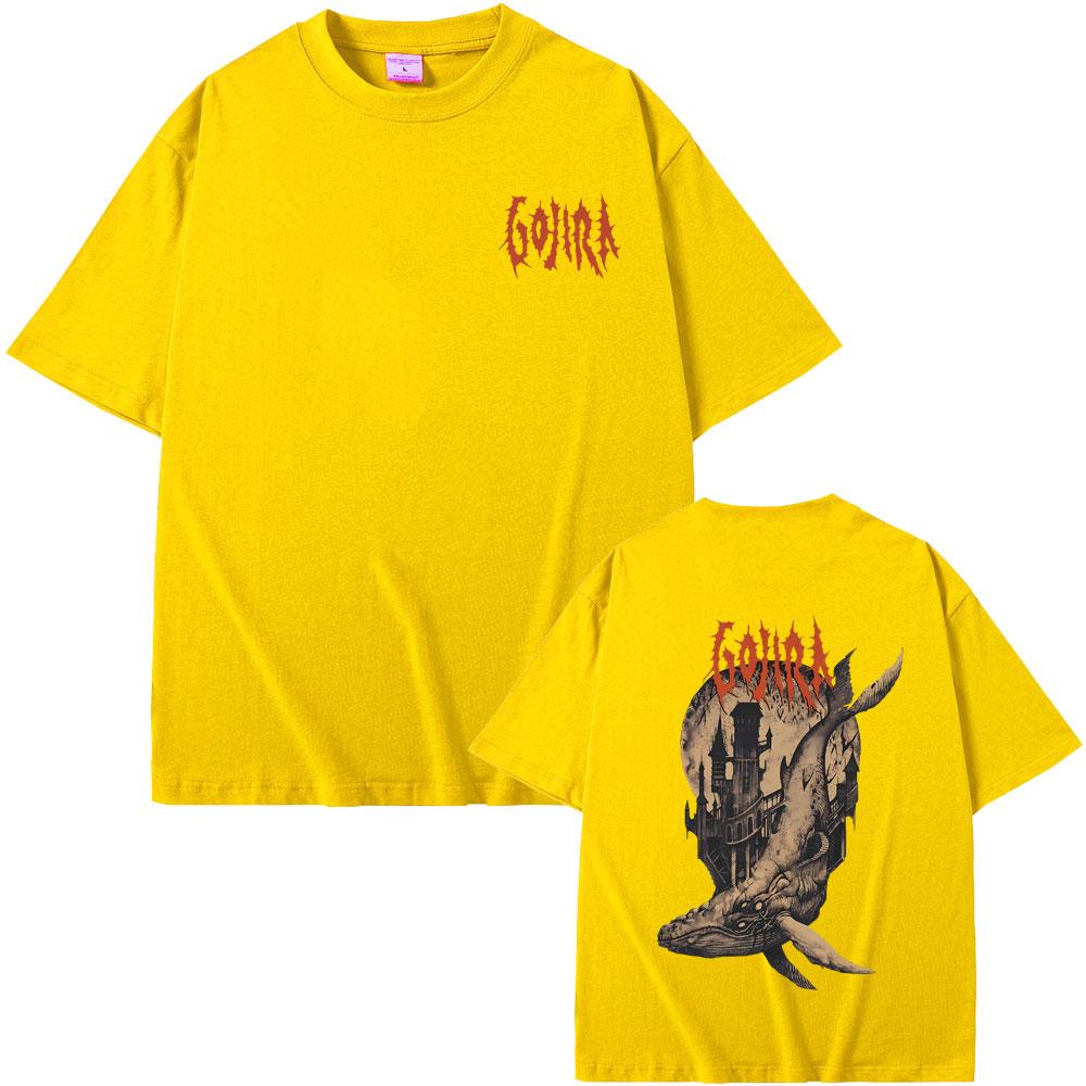 French Metal Band Gojira From Mars To Sirius Flying Whales Vintage Rock Graphic T-shirt Unisex Unisex Fashion Oversized Streetwear