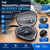 EVA Hard Shell Wireless Mouse Carrying Case, Compact Travel Pouch with Zipper and USB Receiver Pocket, Black