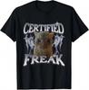 Certifikované Kočičí Meme Tričko Freak Harajuku Streetwear Zábavný Humor Unisex Unisex Letní Topy