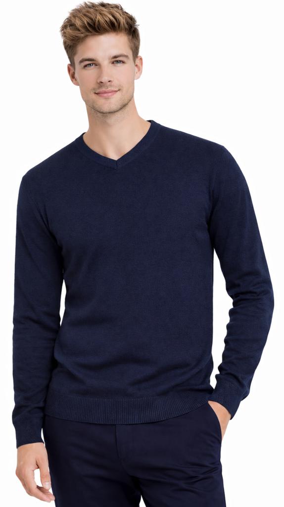 MEN'S SWEATER - B-6425 NAVY BLUE XXL