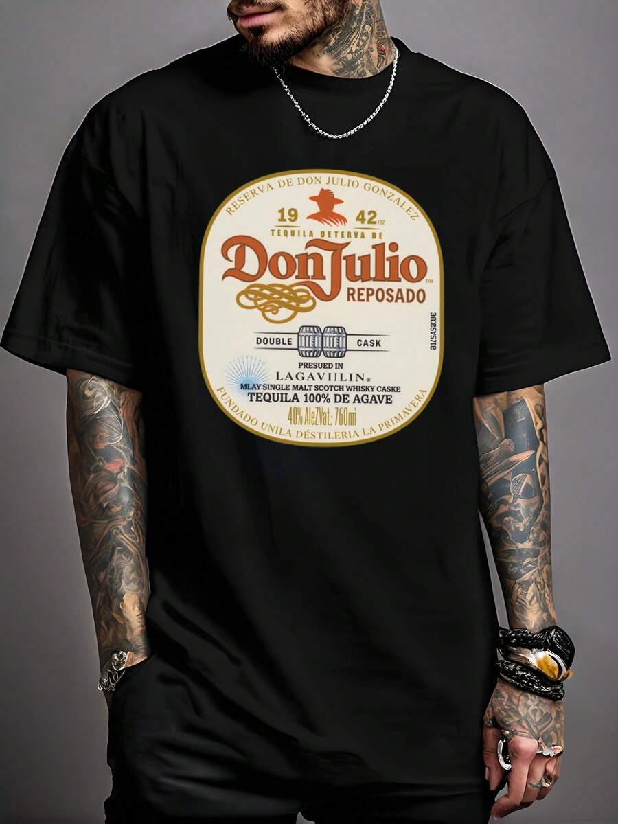 Unisex s Summer Short Sleeve English Letter Graphic Print T-Shirt XL