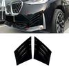 Auto Frontstoßstange Seitenlüftungsschacht Spoiler Rahmen Gitterabdeckung Passend für BMW X3 G45 M Sport 2025 2026 ABS Glänzend Schwarz