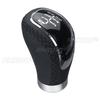 Universal Car PU Leather Gear Shift Knob Manual Transmission with Gear Knob Cap Cover 5/6 Speed Shifter Lever