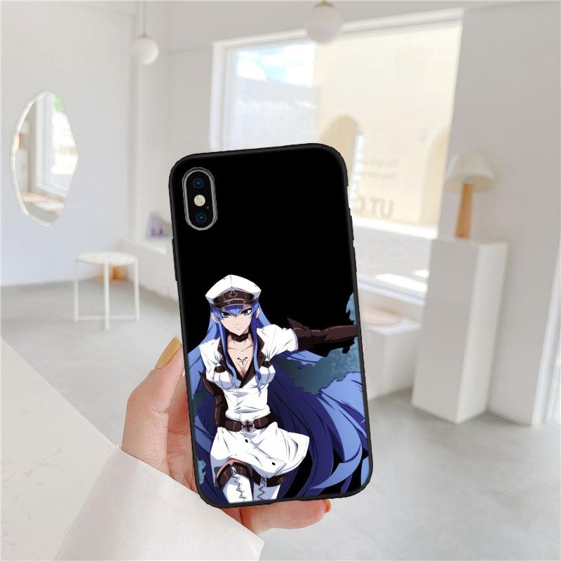 CJ10 Anime Esdeath Soft Shell Phone Case for Redmi Note 10 11 12 Pro Max 10S 10C 10T 11A 11S 12S 12C