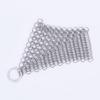 Wok Cleaning Circular Ring Chainmail Cast Iron Cleaner Pan Brush Kitchen Tool Stainless Steel