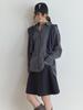 Deomiteun Befor Flare Skirt (Navy)