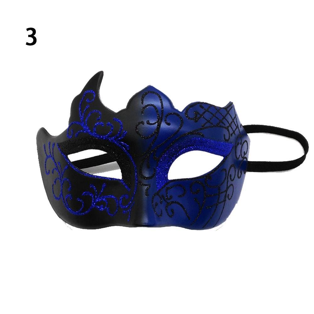 Prom Mask Dance Costume Gentleman Dance Mask Masquerade Glossy Mask Cosplay Party