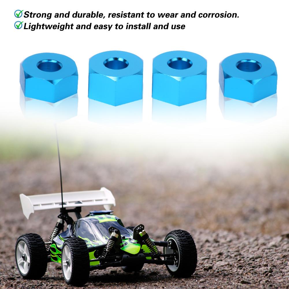 Aluminum Alloy RC Hex Mount Coupler Accessory Fit for ECX 2WD 1 10 RC Hobby CarBlue