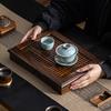 New Chinese living room table wenge water storage tea tray drawer type with tray drainage kung fu  set solid wood