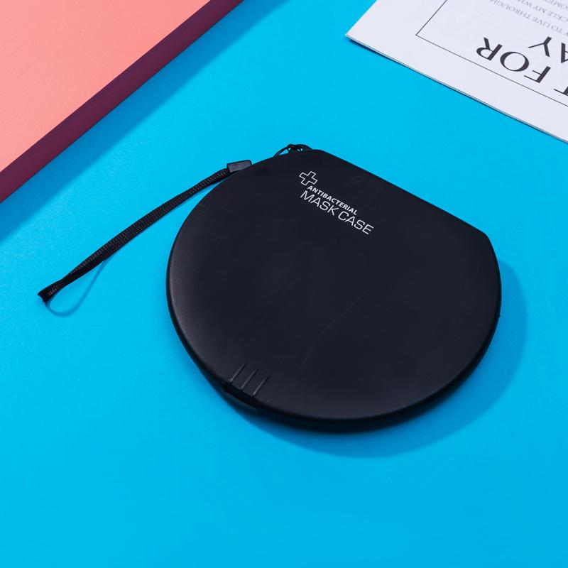 Round Save masks Box PP Mask holder box Disposable Mask Storage Box Medicine Box student Dustproof Case Safe Pollution-Free
