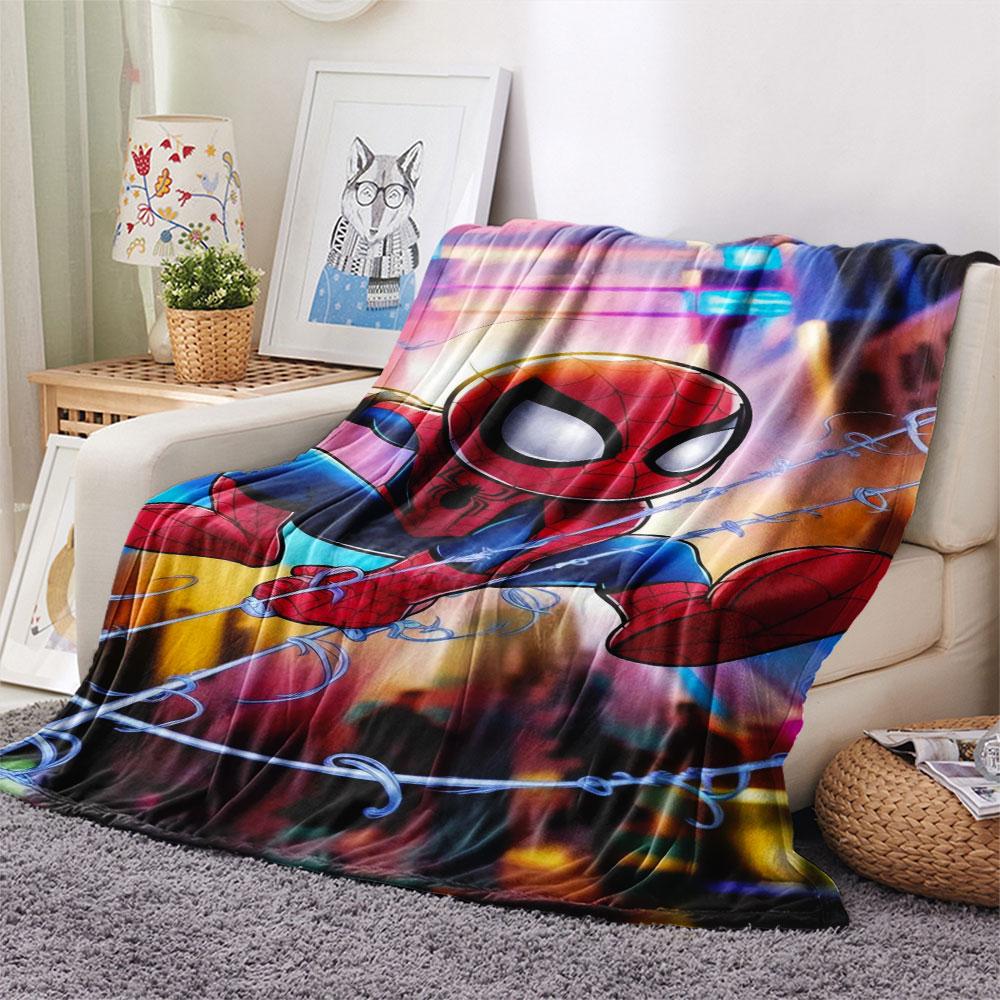 Spider-Man Patterned Comfortable Blanket. Super Soft Fleece, Soft, Comfortable, and Lightweight.Suitable As a Gift