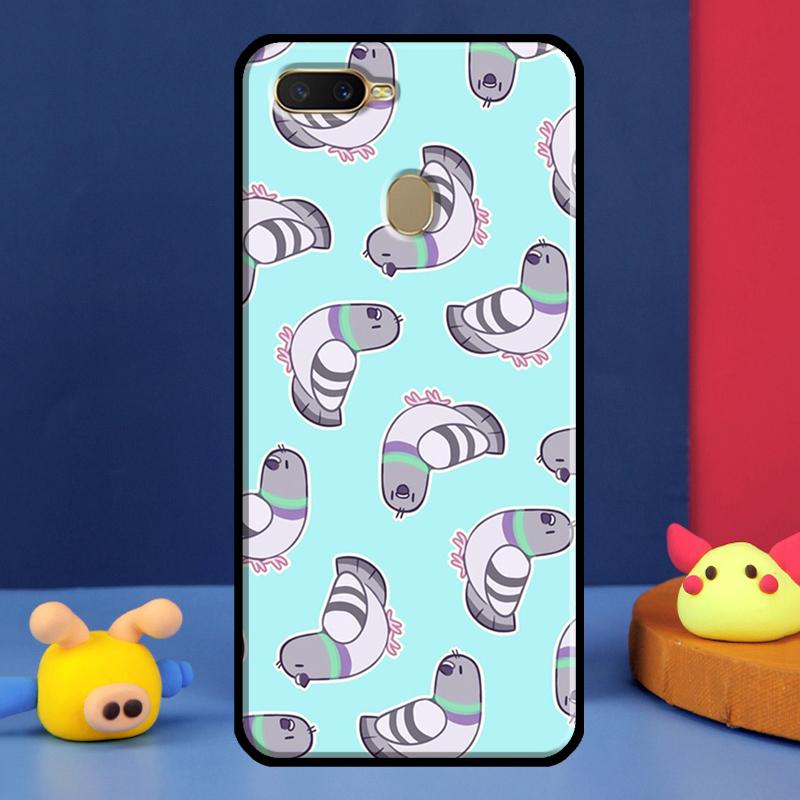 Pigeons Collage Case For Oppo A96 A76 A16 A74 A94 A54 S A57 A77 A58 A78 A98 A5 A9 A91 A15 A17 A52 A72 Cover