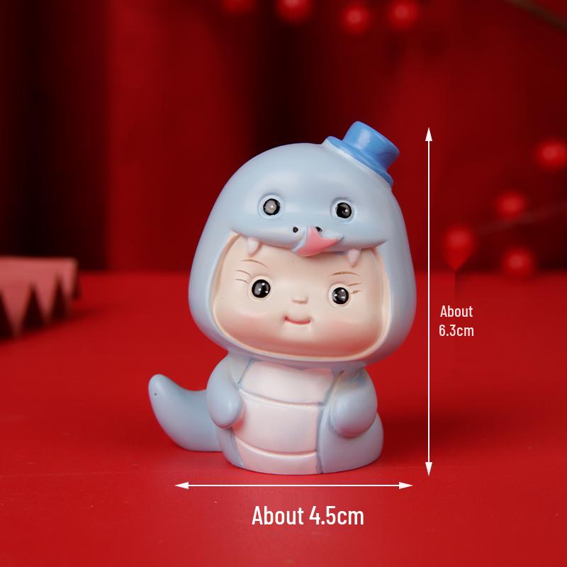 New Year Muffin & Cupcake Decoration Ornament with Transparent Packaging Box