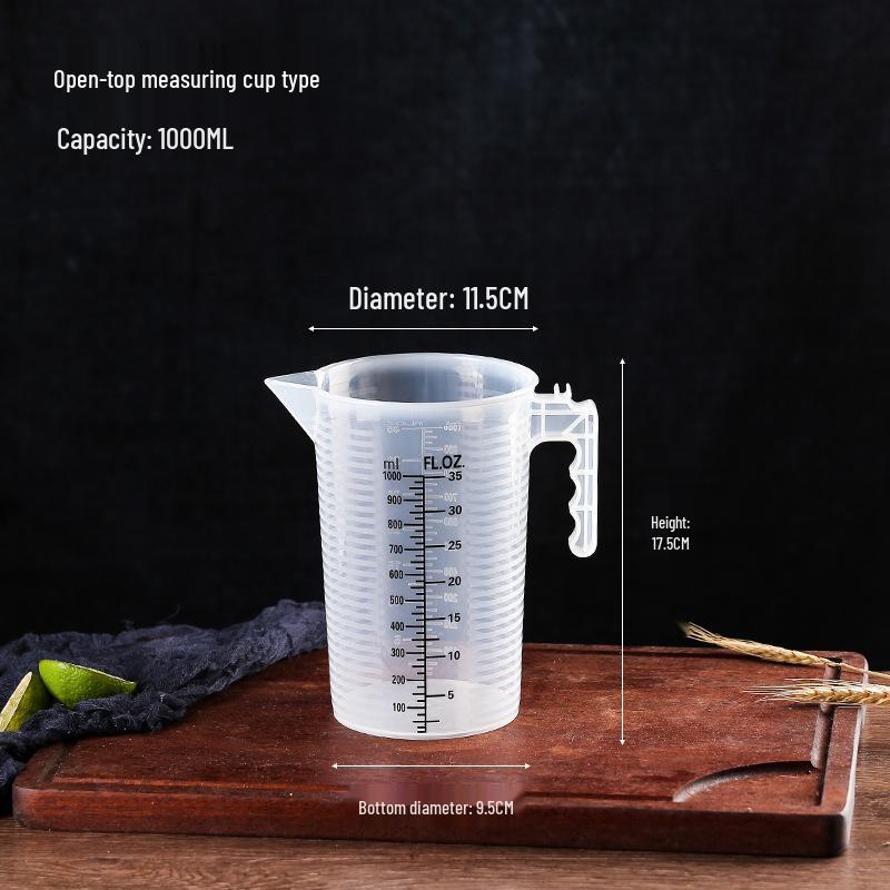 Hitzebeständiger Messbecher 5000 ml mit Deckel für Milchtee und Backen