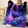 Ocean Themed Lightweight Flannel Throw Blanket Soft Warm Cozy Plush Blanket for Home, Sofa Napping, Christmas & Halloween Daily Use