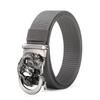 Men's Nylon Outdoor Sports Belt with Bronze and Automatic Alloy Buckles
