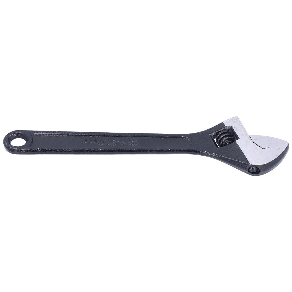Adjustable Wrench 12in Ergonomic Open End Spanner Hardware Metal Hand Tool with Scale
