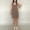 Modal Spaghetti Strap Dress Summer Sexy Sleeveless Tank Dress Solid Color Casual Camisole Dresses Mid-length Soft Sleepdress Basic Slipdress