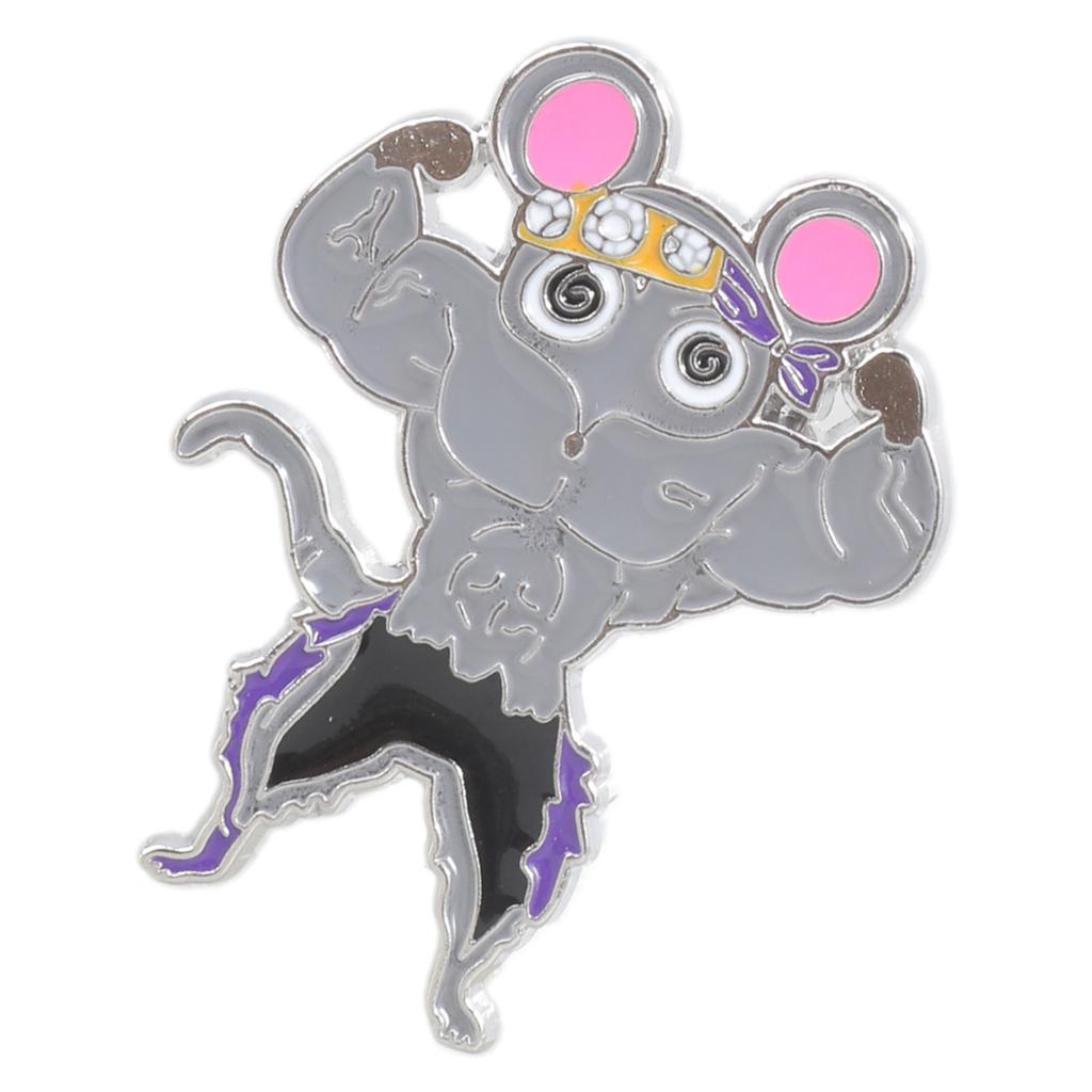Versatile Exercise Mouse Enamel Pin Elegant Barbell/Fitness Mouse Brooch Pin Accessory for Parties Dates Daily Style