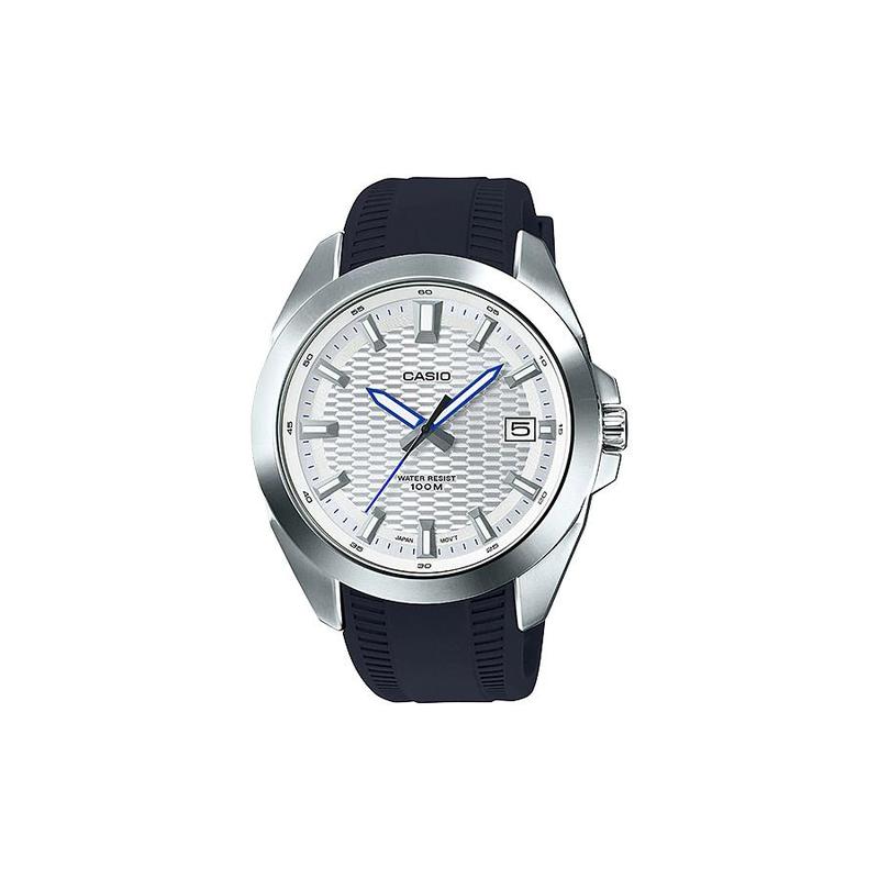 

Casio STANDARD series 100 meters waterproof quartz movement resin strap Japanese and Korean watch 51.5mm47.2mm10.1mm men s watch silver MTP-E400-7AV