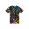 Nike Sportswear Tie Dye T-Shirt Black Bright Crimson White Men Streetwear CZ4880-010