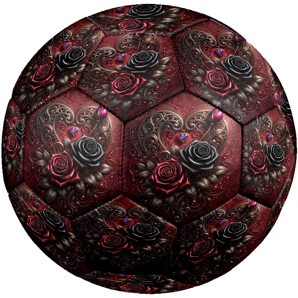1pc Heart Roses Size 5 Soccer Ball Professional Match Training Football Indoor &Outdoor Sports Ball Training Ball Lightweight Durable y49