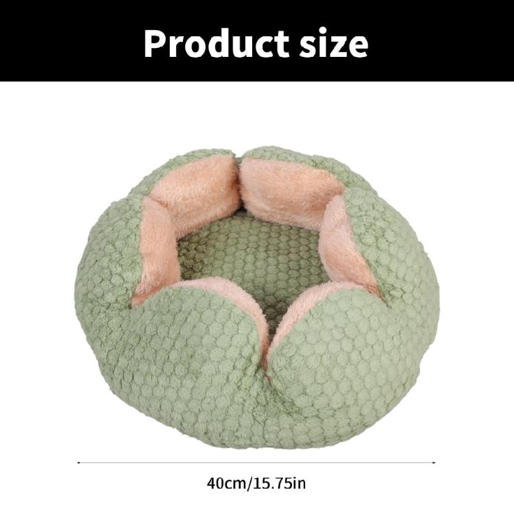 Hundebett mit abnehmbarem Kissen Elegantes rundes Bett für Haustier Indoor-Bett