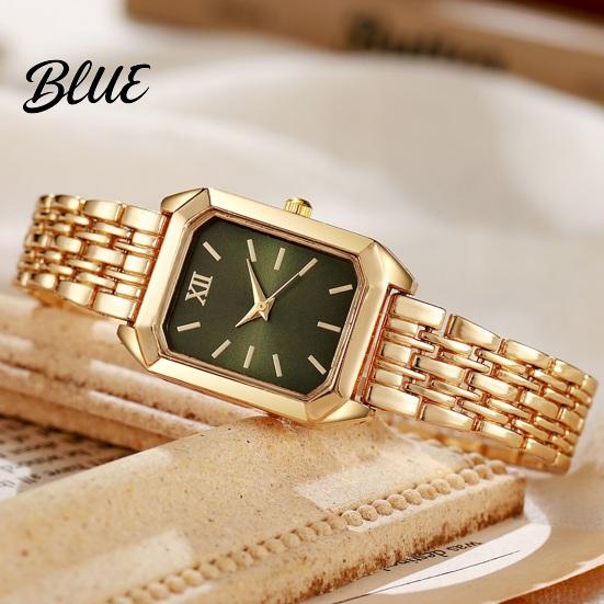 Gold Plated Watch for Women Ladies Light Luxury Style Square