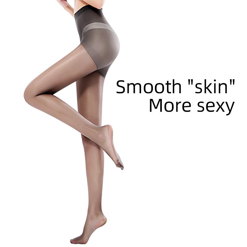 Kave 1 Paar Gitterstrumpfhose 20D T-Schritt Durchsichtige Strumpfhose Damen Strümpfe Sexy Ultra Dünn Hohe Taille Strumpfhose 40-60kg gray