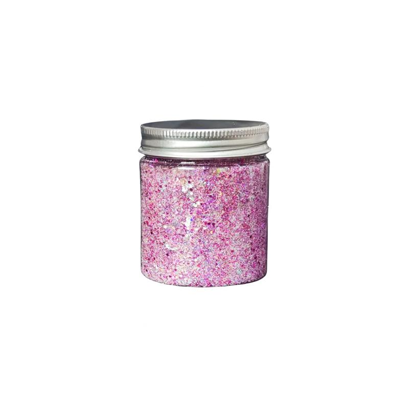 

WTEMPO DIY Handicrafts Glitter Sequins Resin Art Crafts Glitter Sequins Nail Art Glitter Sequins Epoxy Resin Liquid Mold Making Accessories 50g*2pcs рожевий